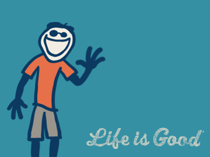 Life is Good Stickers animation emojis life is good optimism stickers wave