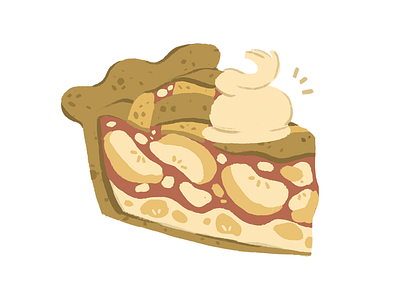 Apple Pie Sticker 2d apple dessert food illustration photoshop pie sticker