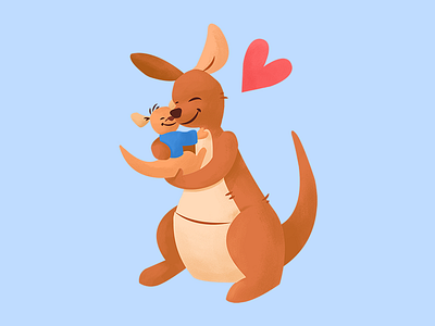 Christopher Robin iOS Stickers christopher robin disney illustration ios kanga kangaroo love roo sticker texture