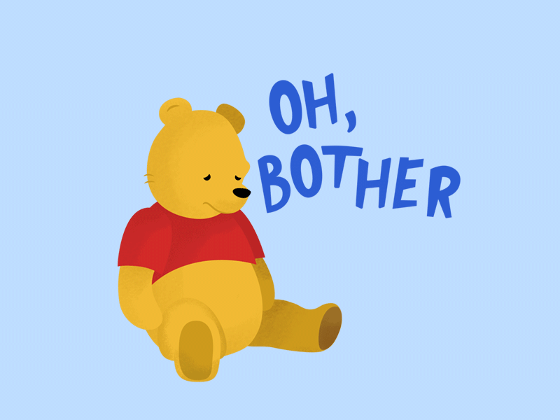 Dribbble - pooh-oh-bother_dribbble.gif by Bare Tree Media
