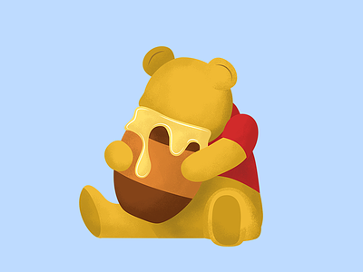 Christopher Robin iOS Stickers 2d christopher robin disney illustration ios pooh sticker texture winnie the pooh