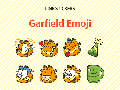 Garfield Emoji LINE Stickers