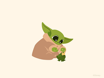 Mandalorian iOS Stickers 2d animation animation baby yoda gif illustration mandalorian stickers