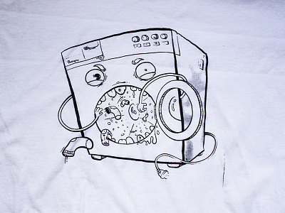 Washing Machine eating socks adam belis eating illustration machine socks washing