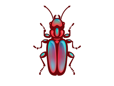 Scarabeus 2d red scarabeus vector