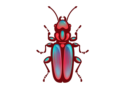 Scarabeus 2d red scarabeus vector