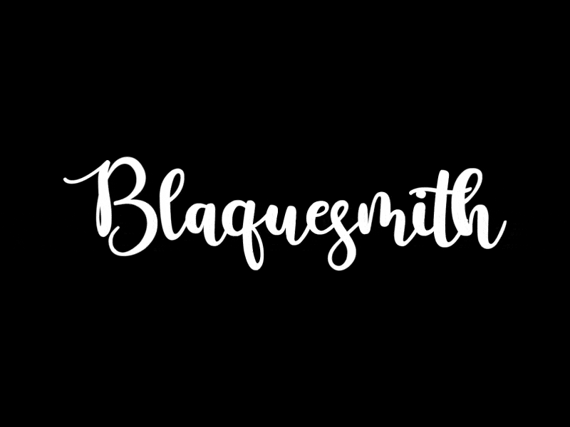 Blaquesmith — Logo Animation logo logo animation