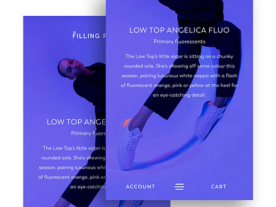 Filling Pieces | Mobile menu animation app design clean design ecommerce hamburger menu interface menu minimal minimalistic mobile design shoes transition ui ux web