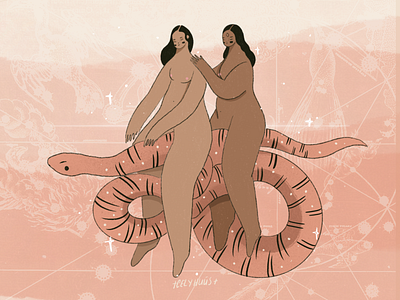 Viaje. art astrology bodys digital art drawing feminism girls illustration ilustración procreate