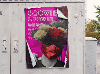 Growing. deconstructivism design grunge poster poster a day poster art poster design quarantine typography