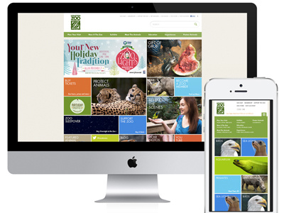 Houston Zoo Website / Mobile Site