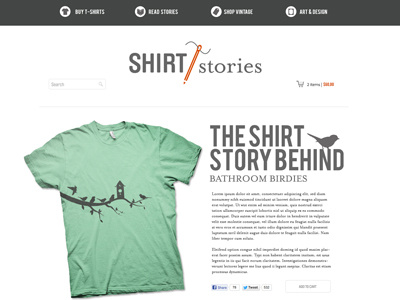 Shirt Stories design ecommerce illustration t shirt design ui ux web webdesign