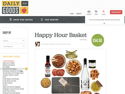 Daily Goods Online Grocery Store ecommerce ui ux web design website