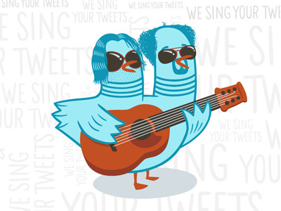 We Sing Your Tweets illustration type