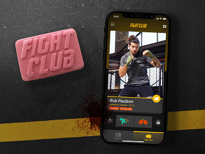 Fight Club app - Meet, match and fight people appdesign design interaction ui uidesign ux uxdesign uxui