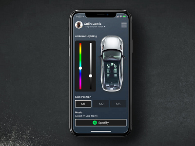 Jaguar Landrover - Cabin control animation app appdesign branding design icon illustration interaction logo minimal spiderman typography ui uidesign ux uxdesign uxui vector web website