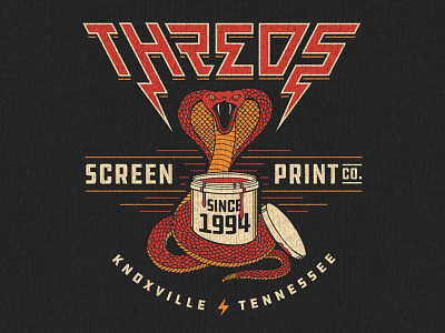 Threds, Inc. band illustration ink snake t shirt design threds