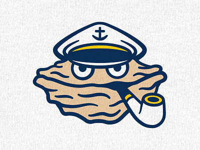 Unused Logo Concept bar character illustration logo design mascot ocean oyster pipe