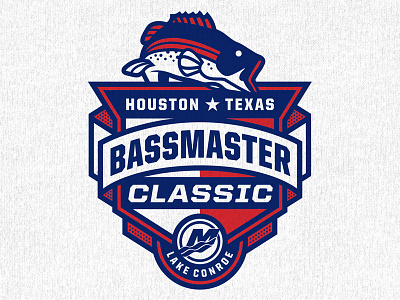 Mercury - Bassmaster Classic bass event fish illustration logo sports