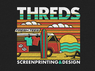 Threds, Inc. bus knoxville screenprinting summer sun threds vw