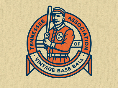 Tennessee Association of Vintage Base Ball baseball branding logo design sports tennessee vintage