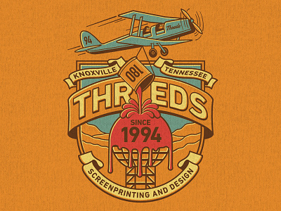 Threds, Inc. airplane illustration knoxville t shirt design tennessee threds