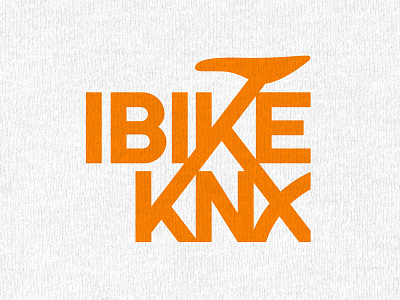I BIKE KNX bike cycling knoxville logo logo design tennessee