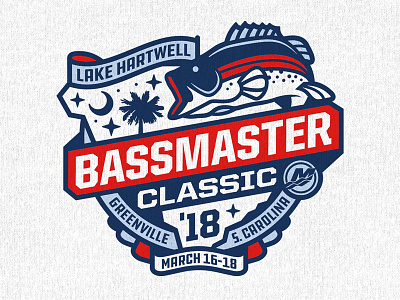 Mercury - Bassmaster Classic 2018 apparel bassmaster classic fish logo logo design mercury south carolina sports t shirt design