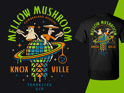 Mellow Mushroom - Knoxville, TN apparel knoxville mellow mushroom pizza sunsphere t shirt design tennessee