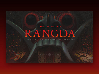 The Legend of Rangda bali creepy design folklore halloween legend magfam mocktober mythology rangda scary submission ui web website