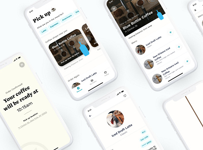 Coffee Pick Up App Concept coffee coffee shop ios mobile app design mobile design mobile ui