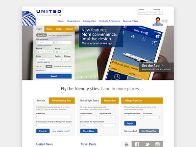 United Airlines Website