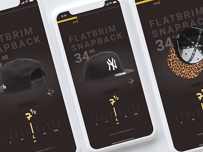 Custom Cap UI cap caps clothing custom customize ecommerce hat hats ios iphone x ui