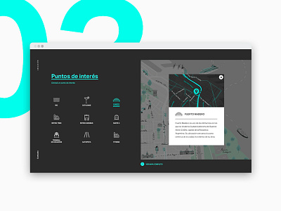 Location Map Website design desktop icons location map points ui ux website