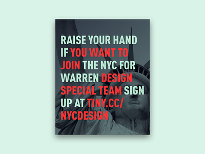 Warren Campaign Volunteer Social Graphics elizabeth warren liberty green politics typography