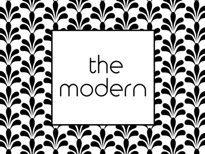 MoMA Modern Menu Redesign black and white menu minimalism modern moma pattern print design