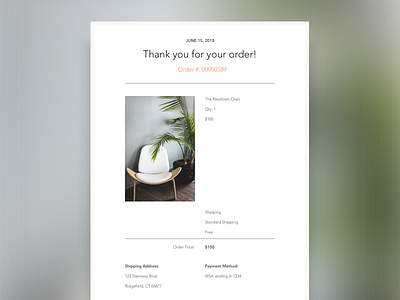 Daily UI 17: Email Receipt