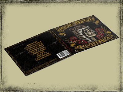 BANDOLEROS Y PIRATAS ART ALBUM album art coveralbum roses skull traditional vintage wolf