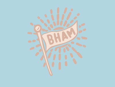 Birmingham Icon design illustration typography vector