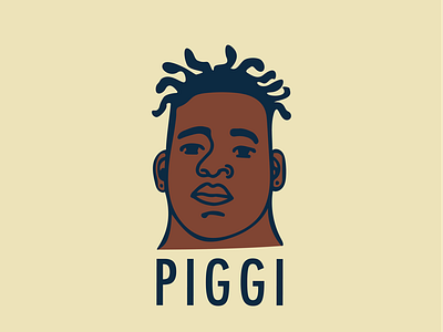 Piggi Network Logo branding illustration logo organic whimsical