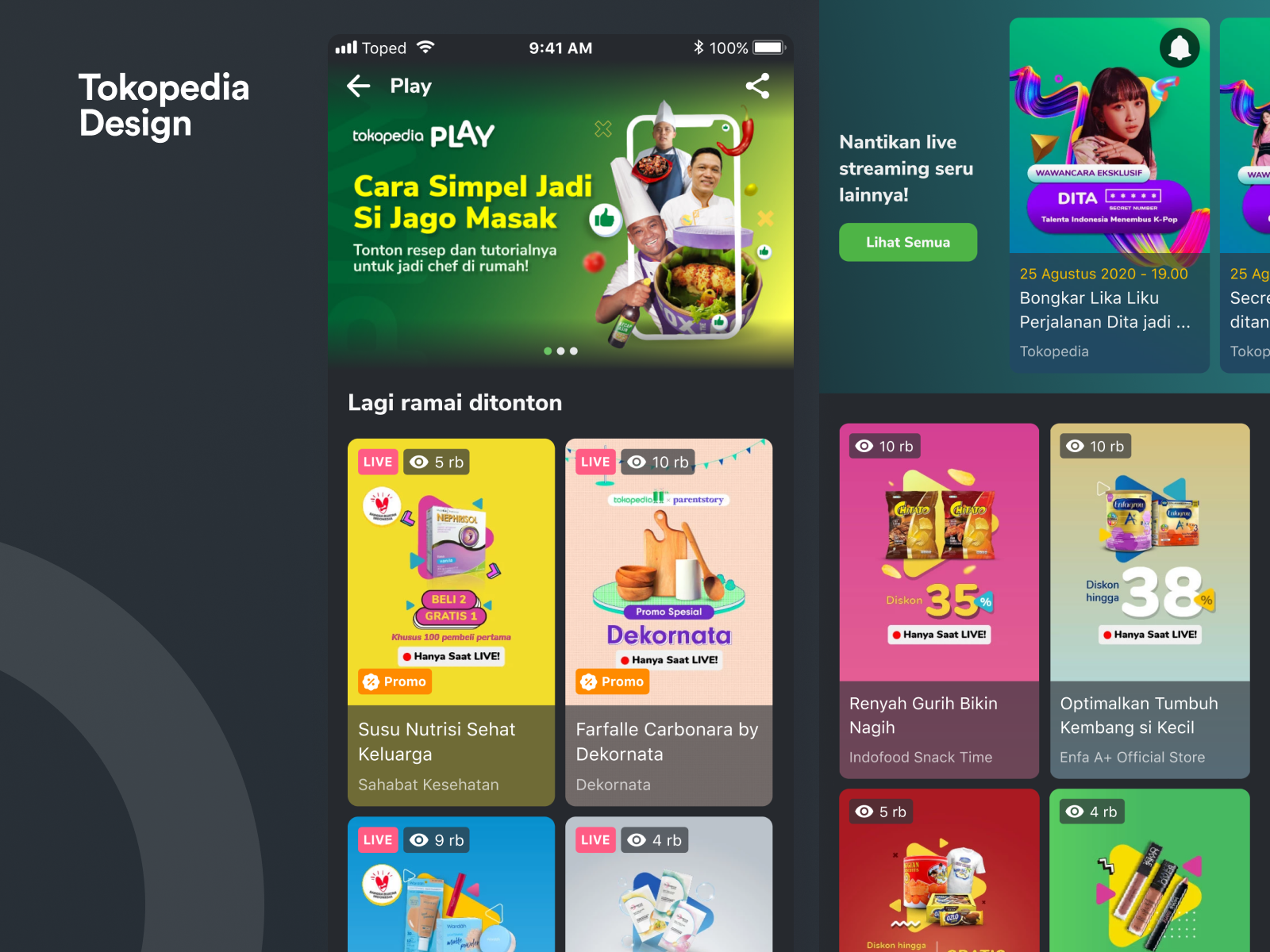  Tokopedia Play  Channel List v2 by Nicholaus Gilang for 