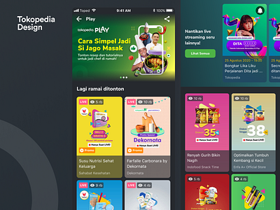 cara nonton tokopedia play di hp