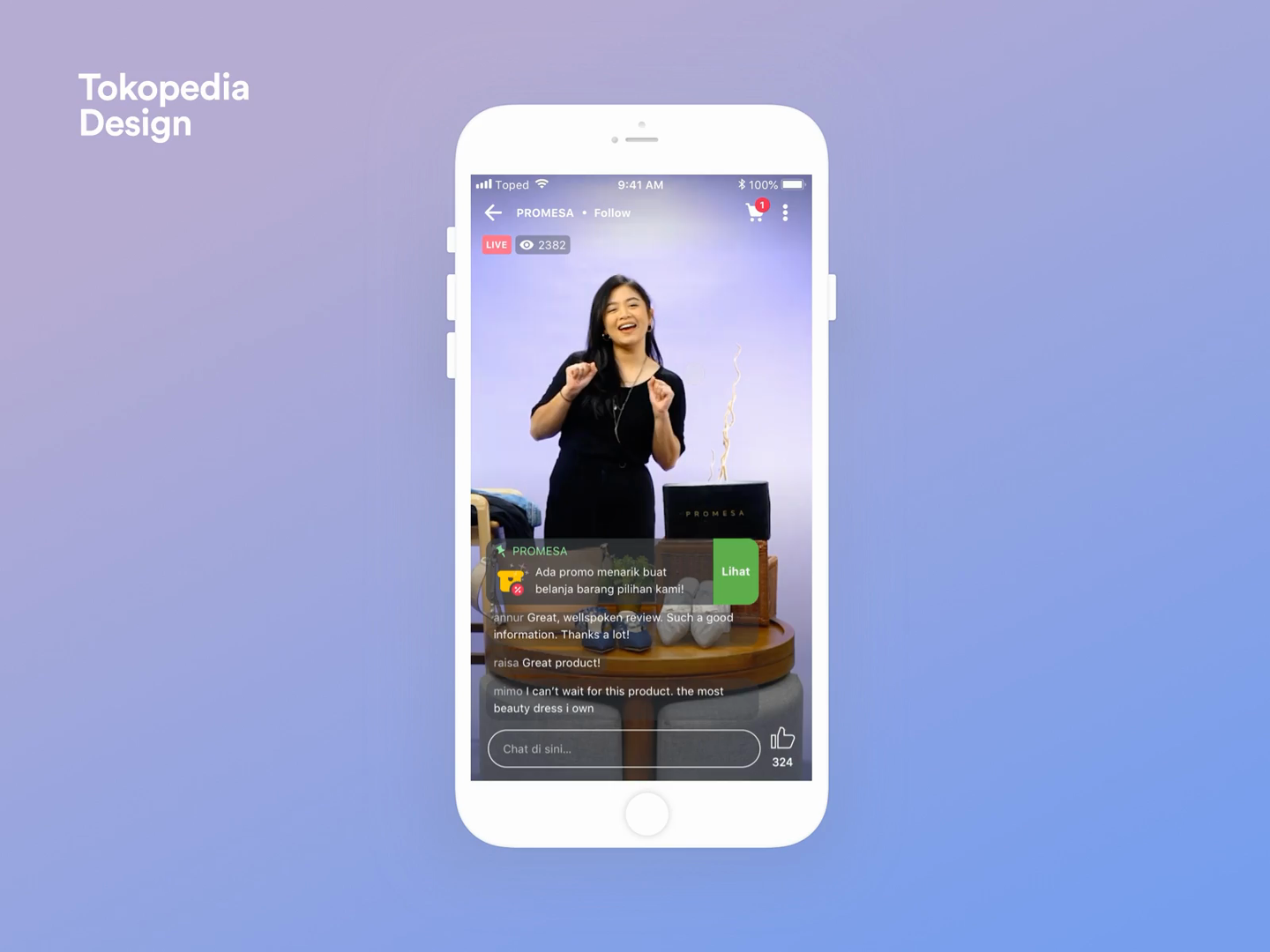 Tokopedia Play - Live Room by Nicholaus Gilang for Tokopedia on Dribbble