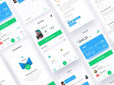 App for freelancer by Nicholaus Gilang for One Week Wonders on Dribbble