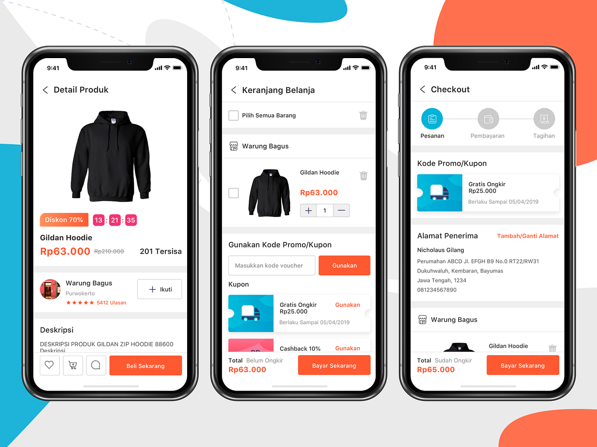 Shop App UI Kit designs, themes, templates and downloadable graphic ...