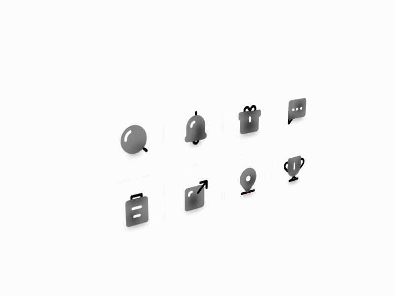 frosted icon animation black design flat frosted frosted glass hazy icon sketch white