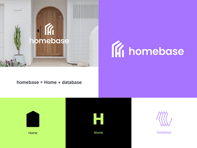 Redesign Homebase branding identity logo real-estate ui web