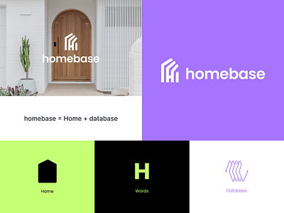 Redesign Homebase branding identity logo real estate ui web