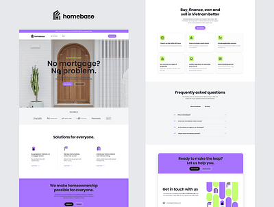 Homebase: web design branding digital design landing page product design saas ui ux visual identity web design
