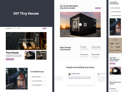 Tiny House: web design branding product design ui visual identity web design